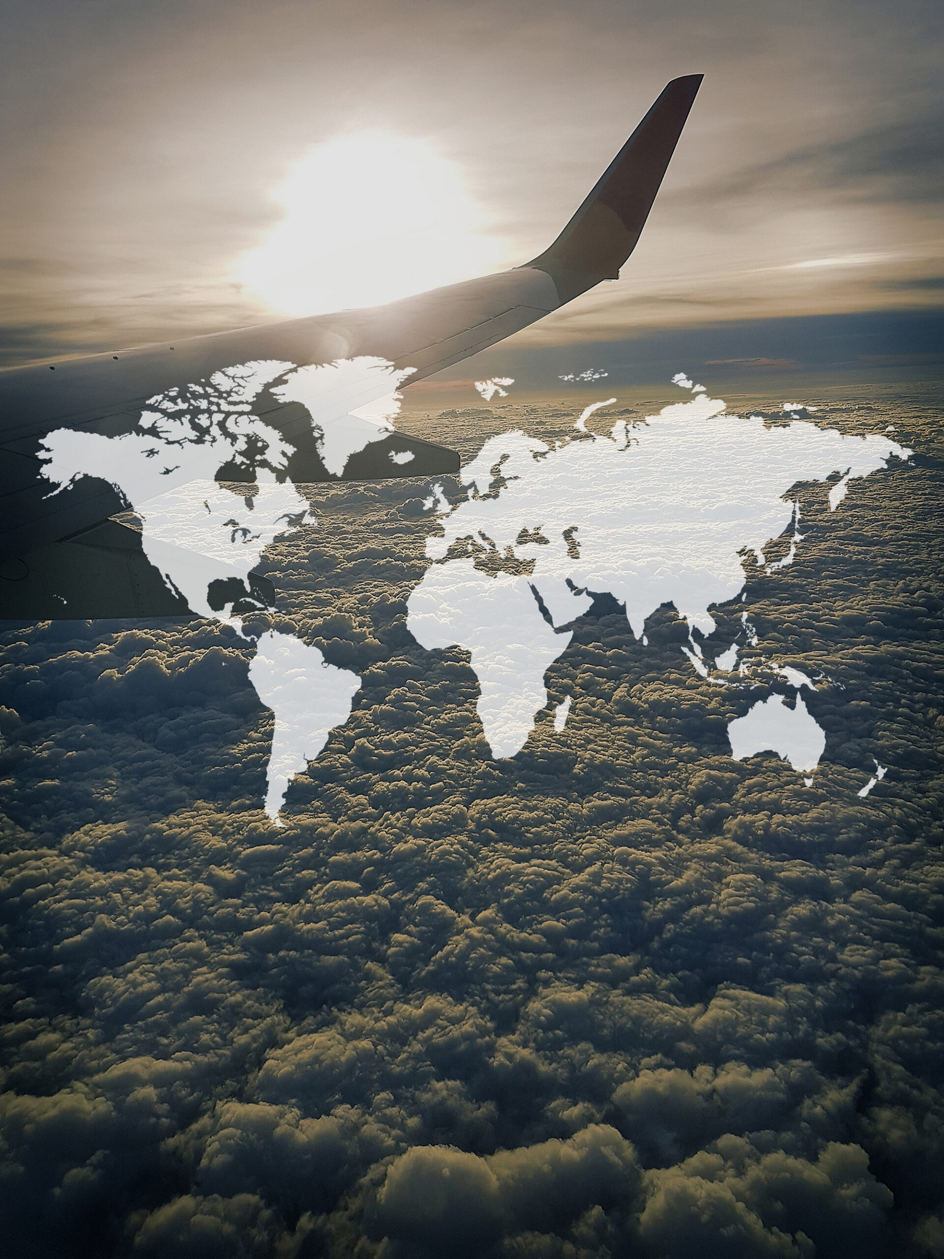 world map continent global support graphic